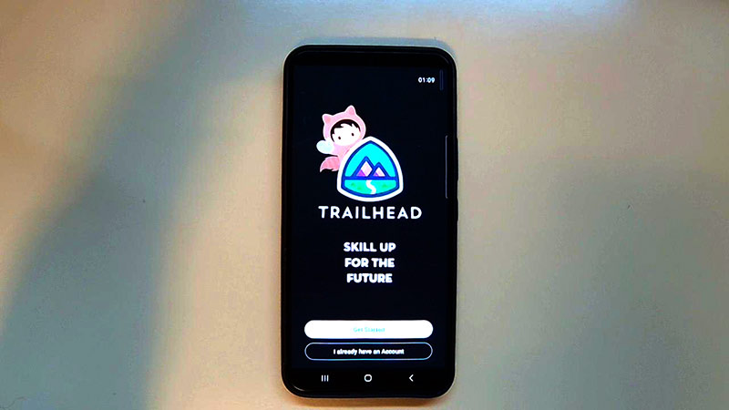 Trailhead GO Start Screen